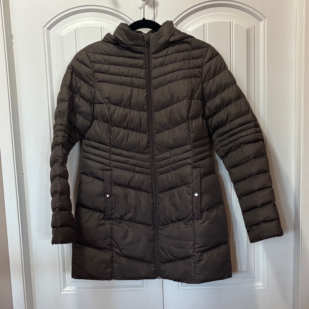 Cleo Dark Brown Puffer Jacket